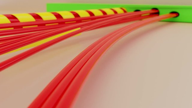 3D electrical wires in a bundle