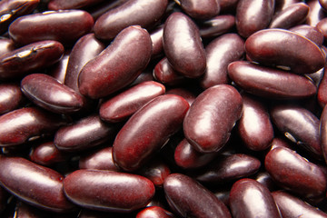 Red Beans stock photo. Kidney beans background. Close up. Top view