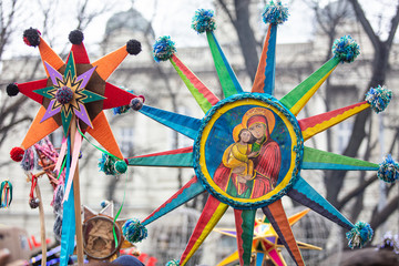 Celebration of  Orthodox Christmas in Lviv. Festival 