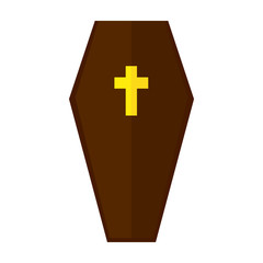 Obraz premium Isolated coffin icon