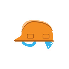 Isolated construction helmet vector design