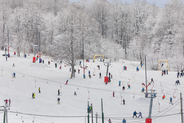 Light skiing track in Bakuriani
