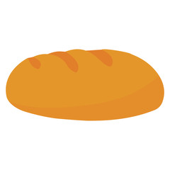 Isolated traditional homemade bread