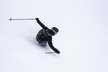 Freeride near col du Lautaret