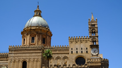 Fototapeta na wymiar Palermo Cathedral, Palermo, Sicily.