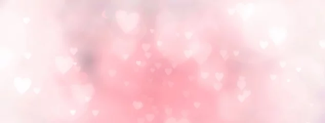 Foto op Plexiglas Abstracte pastel achtergrond met hartjes - concept Moederdag, Valentijnsdag, verjaardag - lentekleuren © S.H.exclusiv