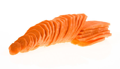 Sliced sweet potato