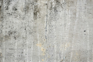 Grey concrete damaged texture, wallpaper and background, close-up. Grunge rustic design, decoration and exterior or interior details concept