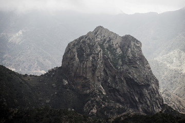 mountains and blue sky, spain, la gomera, summer, vacation, island