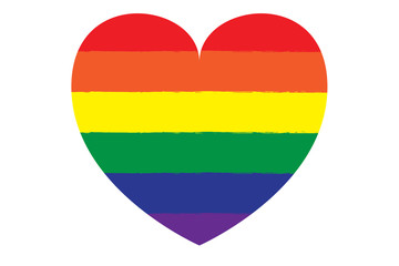 gay lgbt rainbow pride color love heart, happy freedom of homosexuality gender festival event concept, illustration background