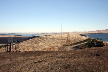 Dam, Water, Reservoir, Power station, San Luis Reservoir, California, USA
