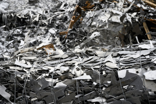 Aluminium Schrott aus Blechabf&auml;llen