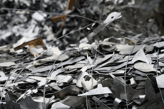 Aluminium Schrott aus Blechabf&auml;llen