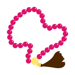 Prayer Beads Dhikr Rosary emoji vector