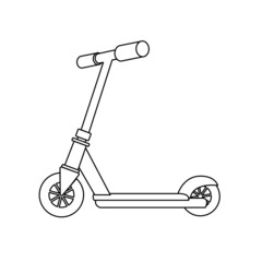 Scooter line icon vector
