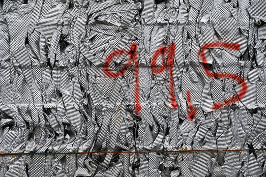 Aluminium Schrott aus Blechabf&auml;llen