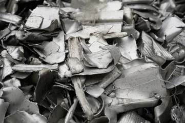 Aluminium Schrott aus Profilabfall