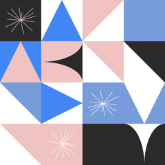 Obraz premium Minimal Vector Geometric Pattern design