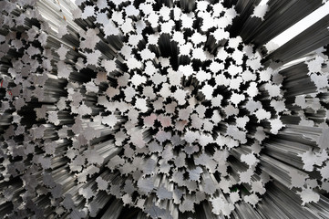 Aluminium Schrott aus Profilabfall