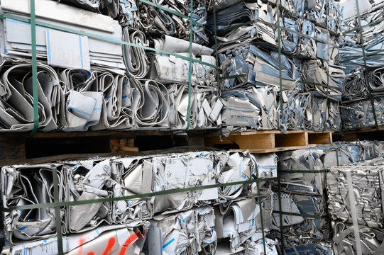 Aluminium Schrott aus Blechabf&auml;llen