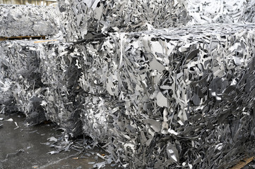 Aluminium Schrott aus Blechabfällen
