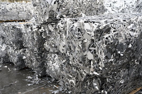 Aluminium Schrott aus Blechabf&auml;llen