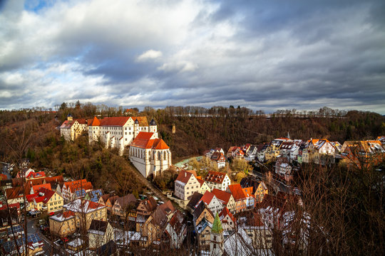 Schloss und Schlosskirche, Haigerloch, Baden-W&uuml;rttemberg, Deutschland