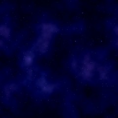 Background with seamless field of stars texture. Colors: outer space, black, midnight blue, violet (purple), eggplant.