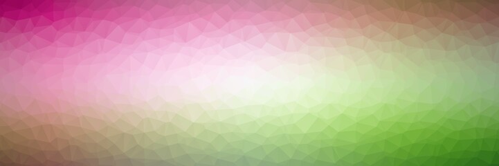 Fototapeta premium Polygonal abstract mosaic background, low poly style. Colors: fern, granny smith apple, forest green, asparagus, green.