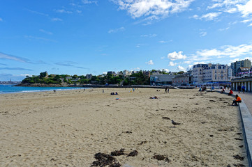 Plage de l'écluse, Dinard, Ile-et-Vilaine, Bretagne, France