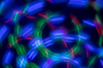 abstract circle of light in dark