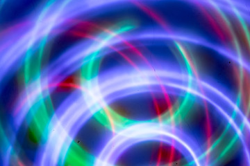 abstract circle of light in dark