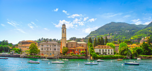 Cernobbio town, Como Lake district landscape. Italy, Europe.