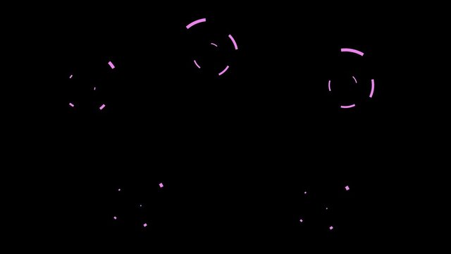 Flat Pink Explosions And Other Line Shapes For Minimal Animation Styling