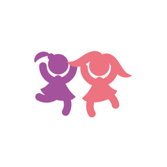 Isolated avatar girls vector design