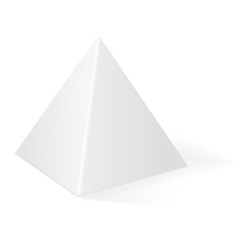 Pyramid. 3d geometric shape