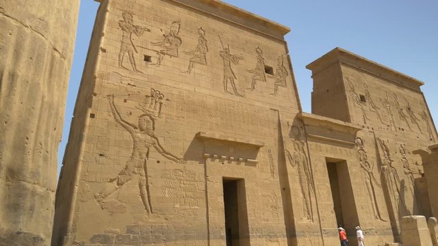 Temple of Isis on Agilkia island (moved from Philae island), Aswan, Egypt