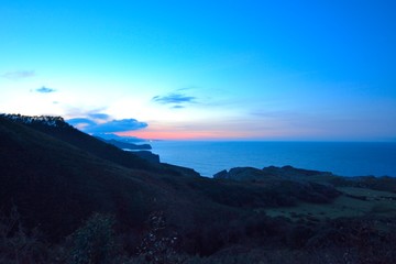 atardecer en Pimiango