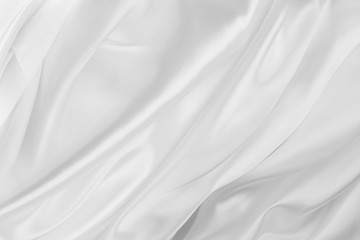 White silk fabric lines