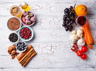 Cancer fighting products. Food for healthy