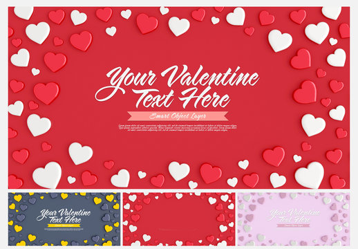 Valentine's Day Card Layout