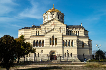 Fototapeta na wymiar Vladimir Cathedral in Chersonesos.Crimea.