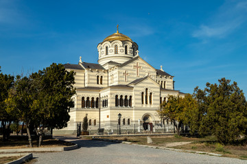 Fototapeta na wymiar Vladimir Cathedral in Chersonesos.Crimea.