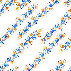 Blue brunch pattern