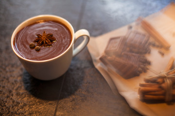 chocolate, spices, relaxation, wholesome food, hot chocolate