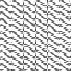 Waves seamless pattern. Vector abstract background. Black and white background.