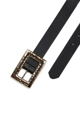 woman belt shoot in studio