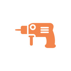 Isolated construction drill vector design