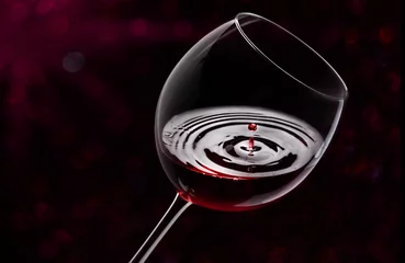 Fotobehang red wijn drop © Heinz