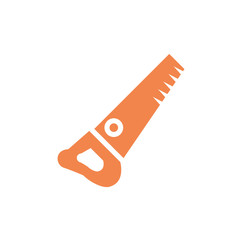 Isolated construction saw vector design